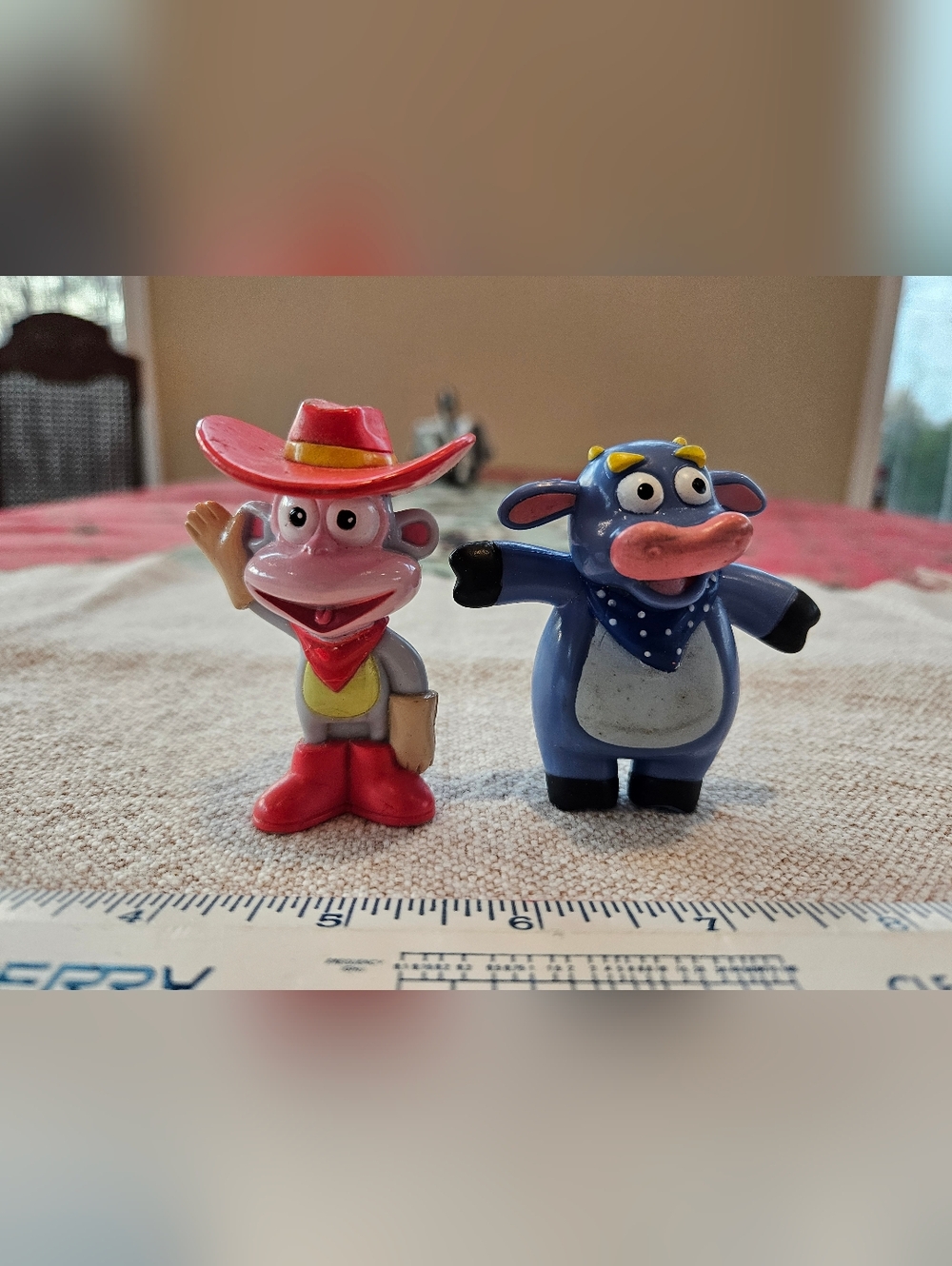 2000 Mattel Dora figure Boots monkey cowboy PVC And Benny Figure